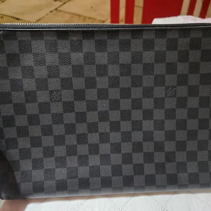 [BUNJANG] Louis Vuitton Damier Pochette Jour GM Clutch / 루이비통 다미에 포쉐트주르 gm 클러치