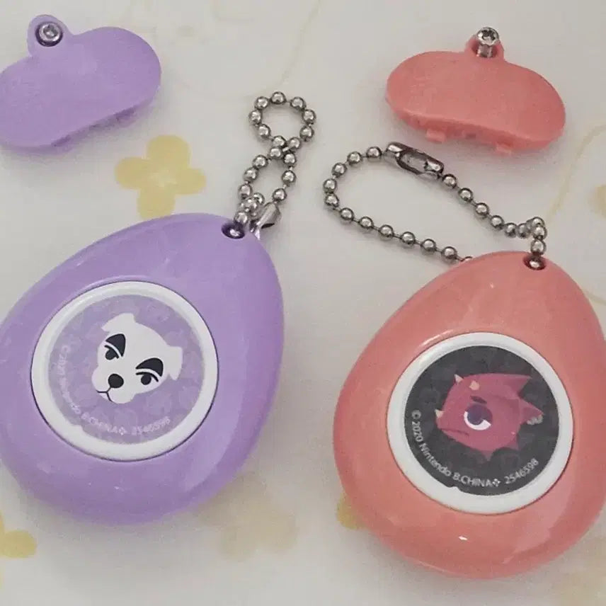 [BUNJANG] Animal Crossing Sound Egg Voice Keychain Clicker / (급처) 동물의숲 사운드에그 클리커 보이스 사운드드롭 동숲가챠 고전 키링
