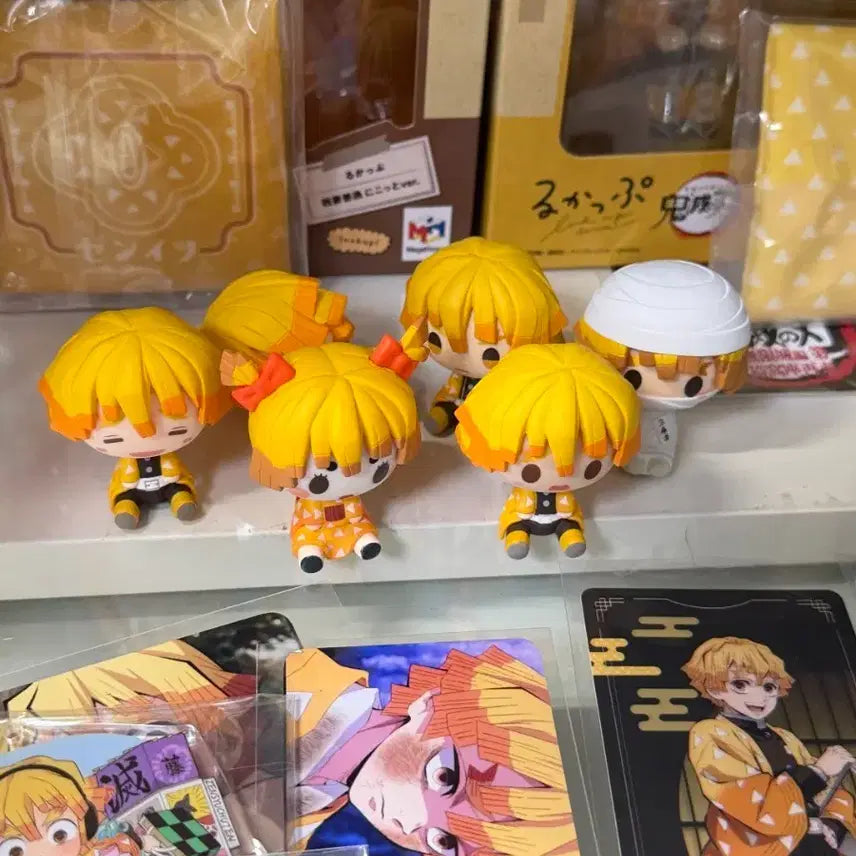 [BUNJANG] Demon Slayer Zenitsu Chokonokko Figure Set (6 Types) / 젠이츠 초코노코 모음 6종