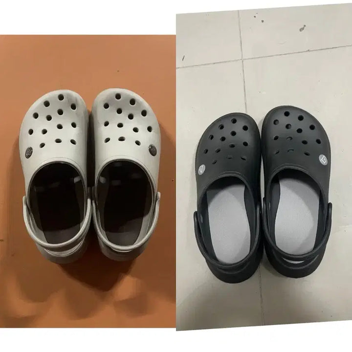 [BUNJANG] Baloop Sandals (2 Pairs) / 밸롭 샌들 그레이,브라운 2켤레 260