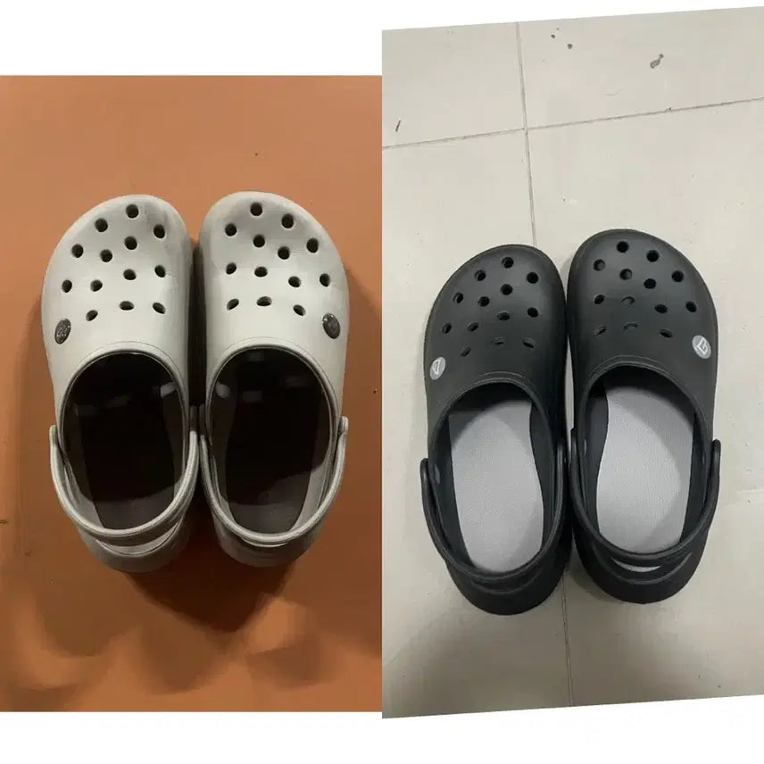 [BUNJANG] Baloop Sandals (2 Pairs) / 밸롭 샌들 그레이,브라운 2켤레 260