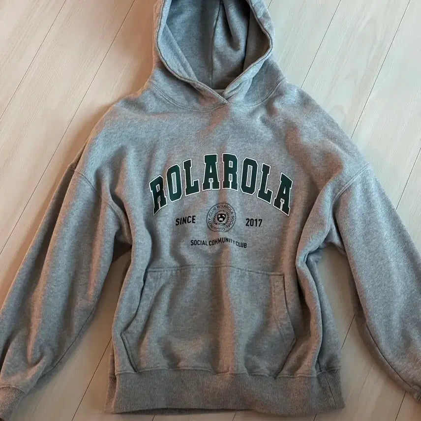 [BUNJANG] Rolarola Grey Hoodie / rolarola 로라로라 회색 후드티