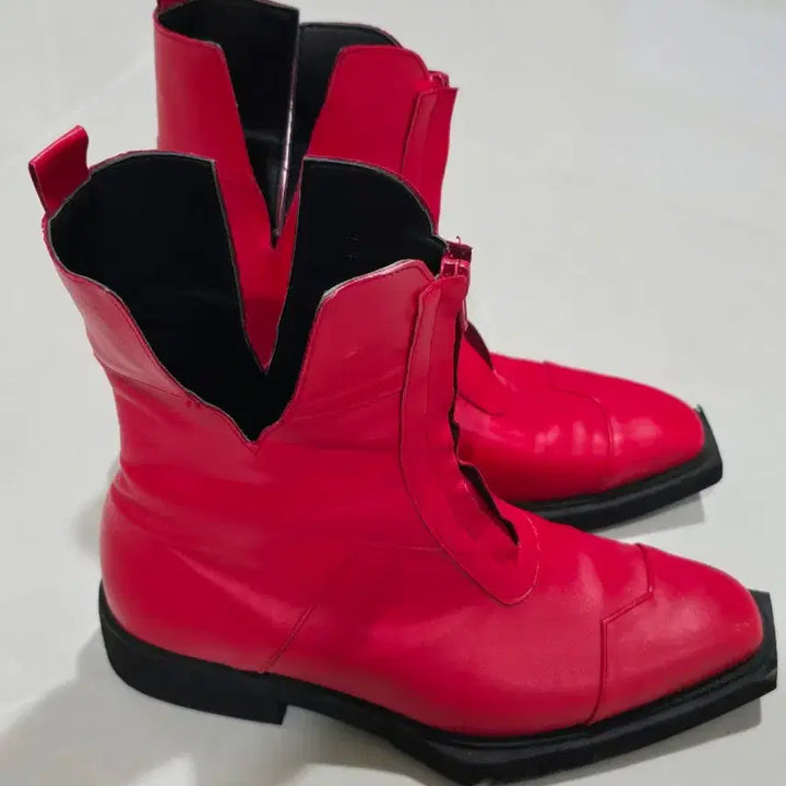[BUNJANG] Negative Three Limited Edition Red Boots / 네거티브쓰리 한정판 레드 부츠