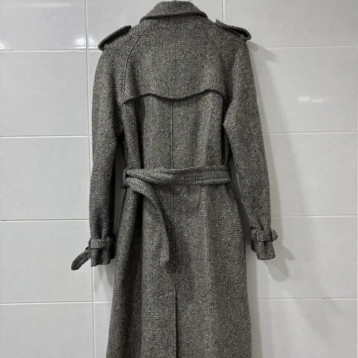 [BUNJANG] Burberry Herringbone Double Coat / 정품)버버리 헤링본 매장택코트
