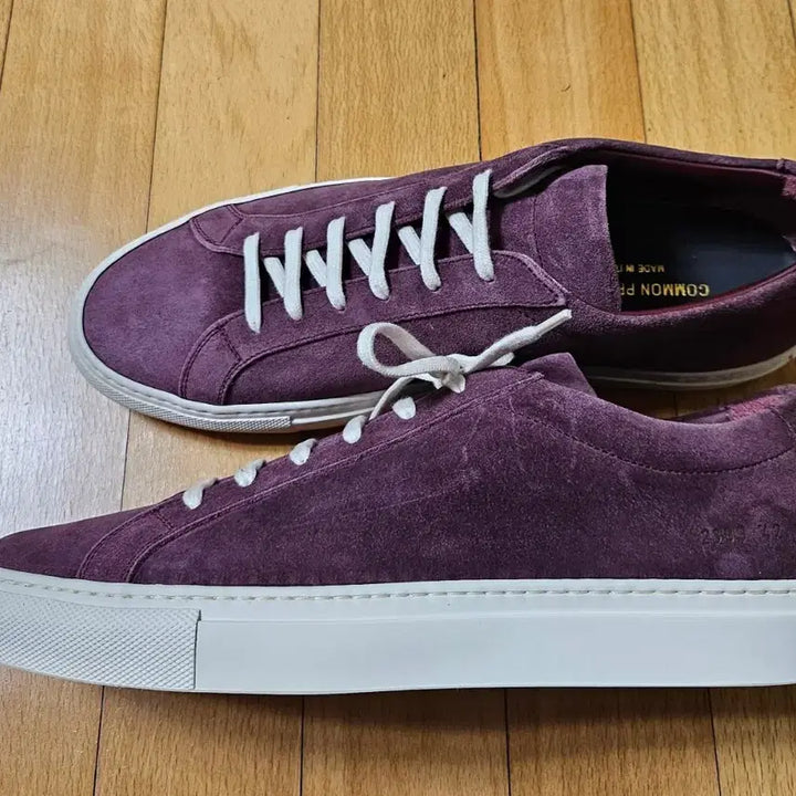 [BUNJANG] Common Projects Suede Sneakers Burgundy / 커먼프로젝트 스웨이드 스니커즈 버건디