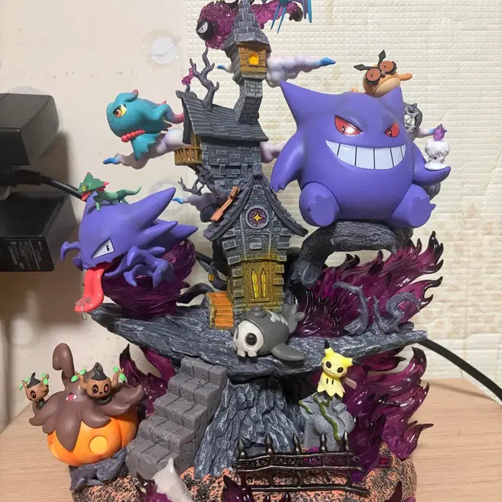 [BUNJANG] Pokemon Gengar Ghost House Diorama Figure / 포켓몬스터 팬텀 고스트 하우스 디오라마 피규어