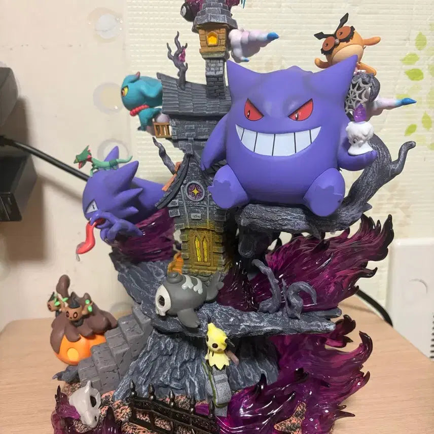 [BUNJANG] Pokemon Gengar Ghost House Diorama Figure / 포켓몬스터 팬텀 고스트 하우스 디오라마 피규어