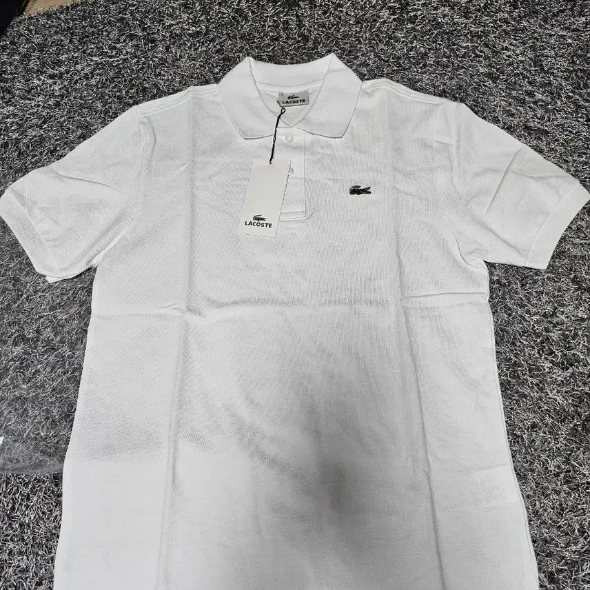 [BUNJANG] Lacoste PK White Short Sleeve Polo T-Shirt / 라코스테 PK 화이트 반팔 카라티