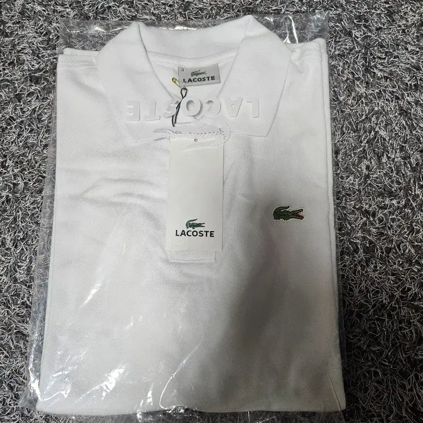 [BUNJANG] Lacoste PK White Short Sleeve Polo T-Shirt / 라코스테 PK 화이트 반팔 카라티