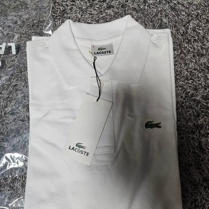[BUNJANG] Lacoste PK White Short Sleeve Polo T-Shirt / 라코스테 PK 화이트 반팔 카라티