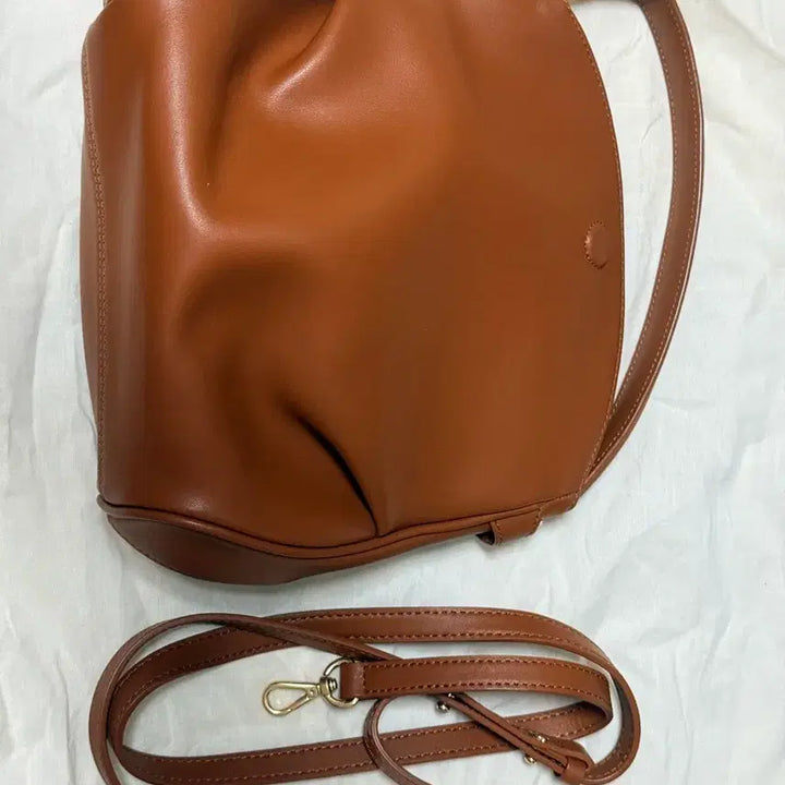[BUNJANG] Hoze Glow Shoulder Bag Brown Leather / Hoze 호제 글로우 브라운 가방