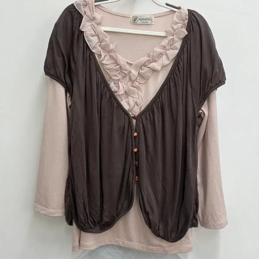 [BUNJANG] Japanese Vintage Hagumi Strawberry Chocolate Cheesecake Cardigan Spring Skirt Coordination Set / 일본빈티지 하구미 초코딸기 치즈 케이크 가디건 봄 스커트 코디세트