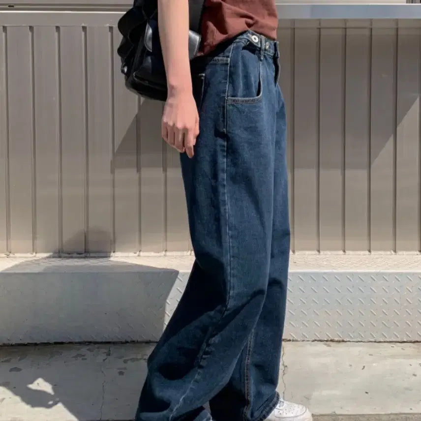 [BUNJANG] Hamong Button Detail Denim Pants / 하몽 버튼 데님 팬츠