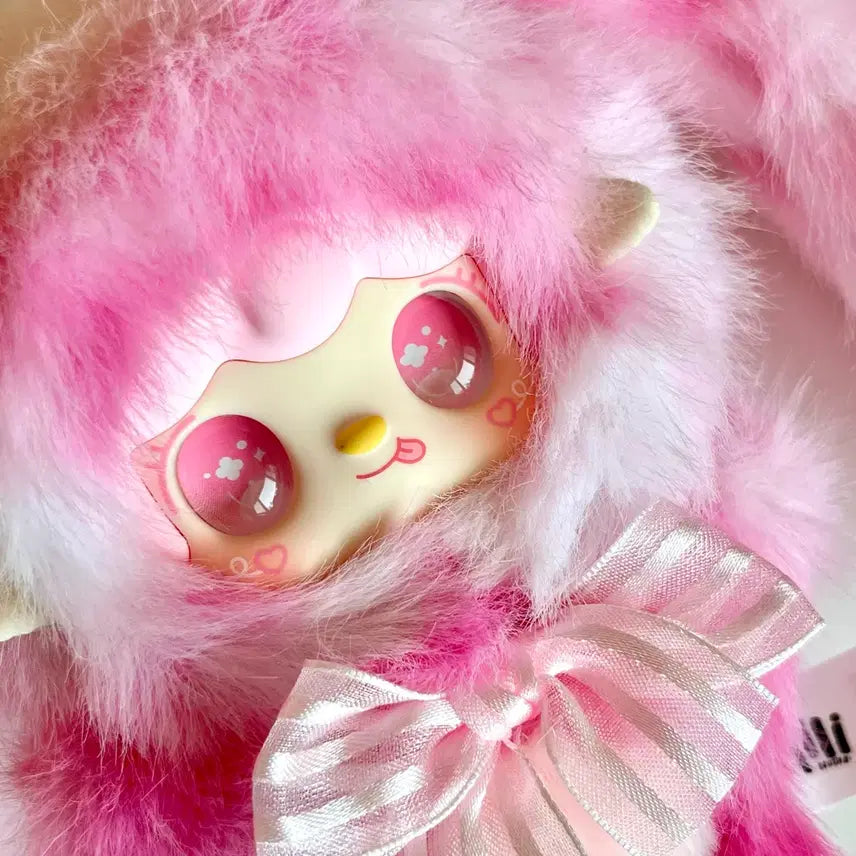 [BUNJANG] Yuki Hopping Bunny Pink Droopy Ears Rabbit Plush Keychain / 유키 호핑버니 핑크 쳐진귀 토끼 인형키링