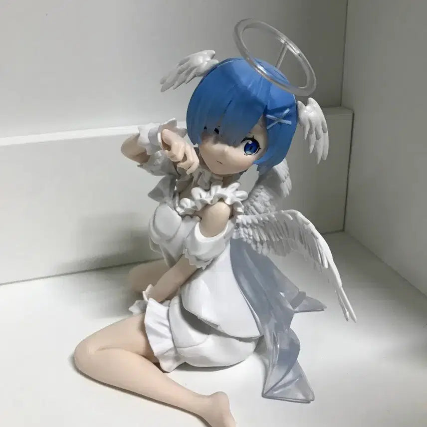 [BUNJANG] Re:Zero Angel Rem Figure by Bandai Banpresto / [리제로 천사 렘 피규어] 반다이 반프레스토 릴렉스 엔젤 람 아크릴 인형