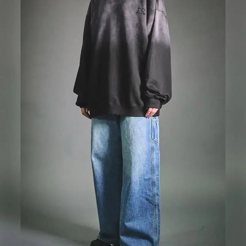 [BUNJANG] Rokudenashi Gradient Sweatshirt XL / 급처) 로쿠데나시 그라데이션 맨투맨