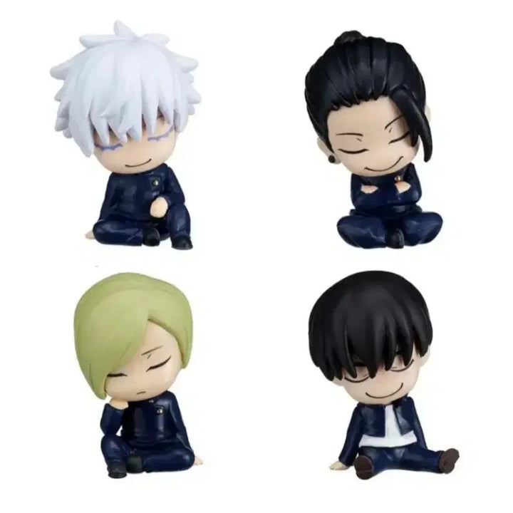 [BUNJANG] Jujutsu Kaisen Shoulder Sit Figure 4 Types Full Set / (새상품) 주술회전 어깨쿵 피규어 4종 풀세트