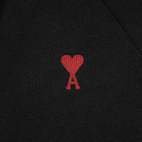 [BUNJANG] AMI Small Heart Logo Zip-Up Hoodie / 아미 스몰 하트 로고 후드집업