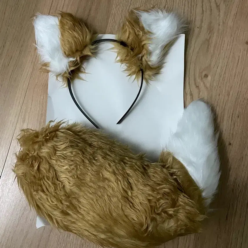 [BUNJANG] Fox Ear Tail Headband Cosplay Set / 여우 귀 꼬리 코스프레 세트 새상품