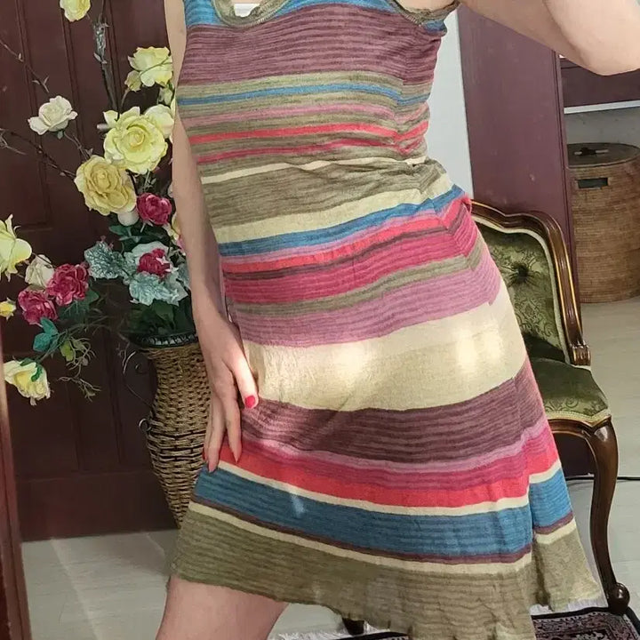 [BUNJANG] Cougai Linen Modal Blend Dress / 프랑스 쿠가이 리넨 모달 천연섬유 원피스