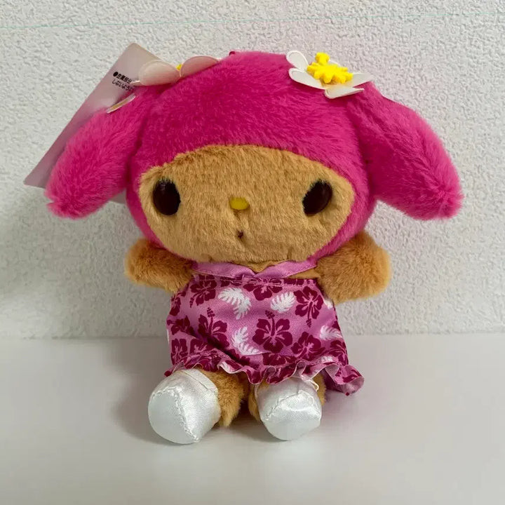 [BUNJANG] My Melody Pink Flower Dress Doll/Keyring / (마이멜로디) 핑크 플라워 원피스 인형/키링