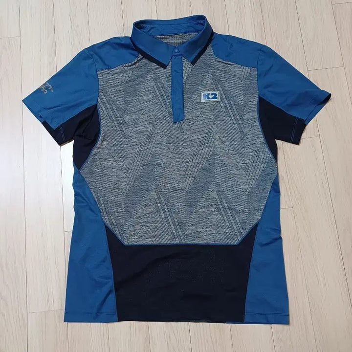 [BUNJANG] K2 Blue Short Sleeve Polo Shirt / K2 반팔 카라티 블루