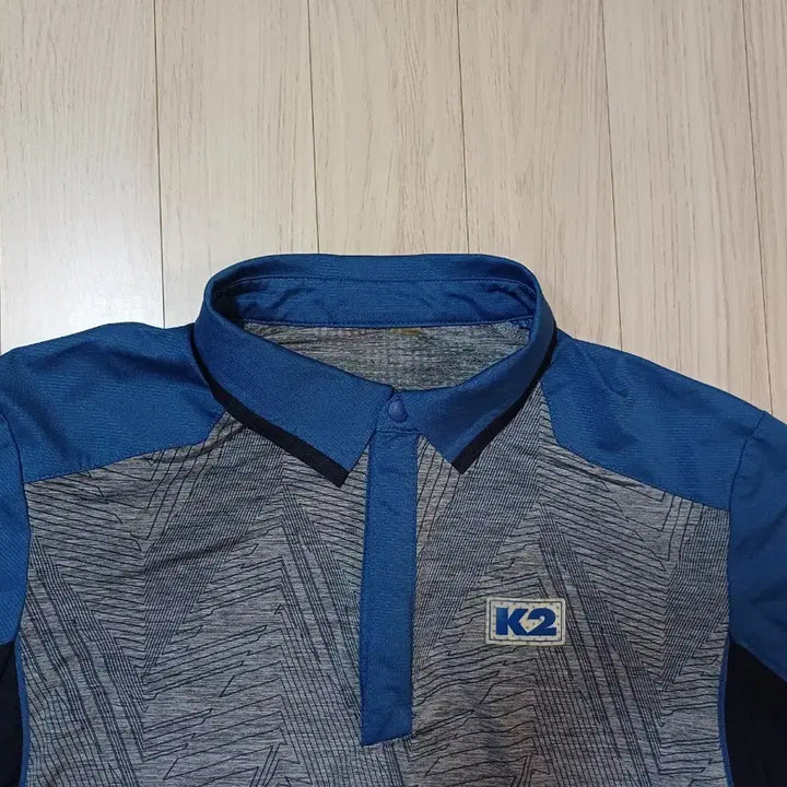 [BUNJANG] K2 Blue Short Sleeve Polo Shirt / K2 반팔 카라티 블루