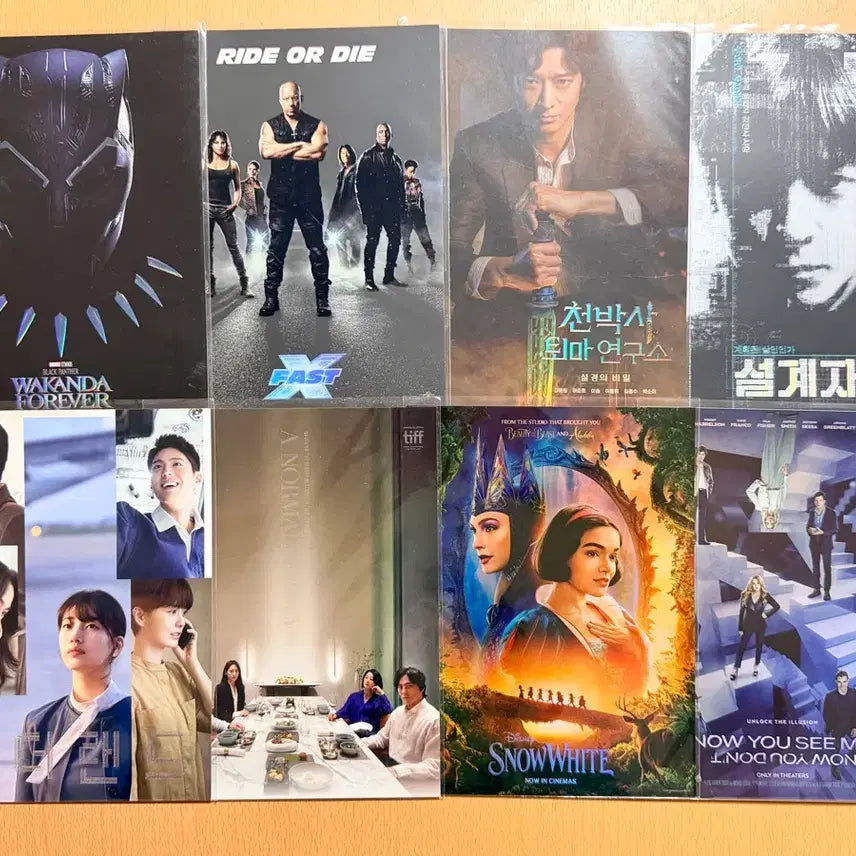 [BUNJANG] Lotte Cinema Art Card Bundle Set / 롯데시네마 아트카드 8종 일괄 판매