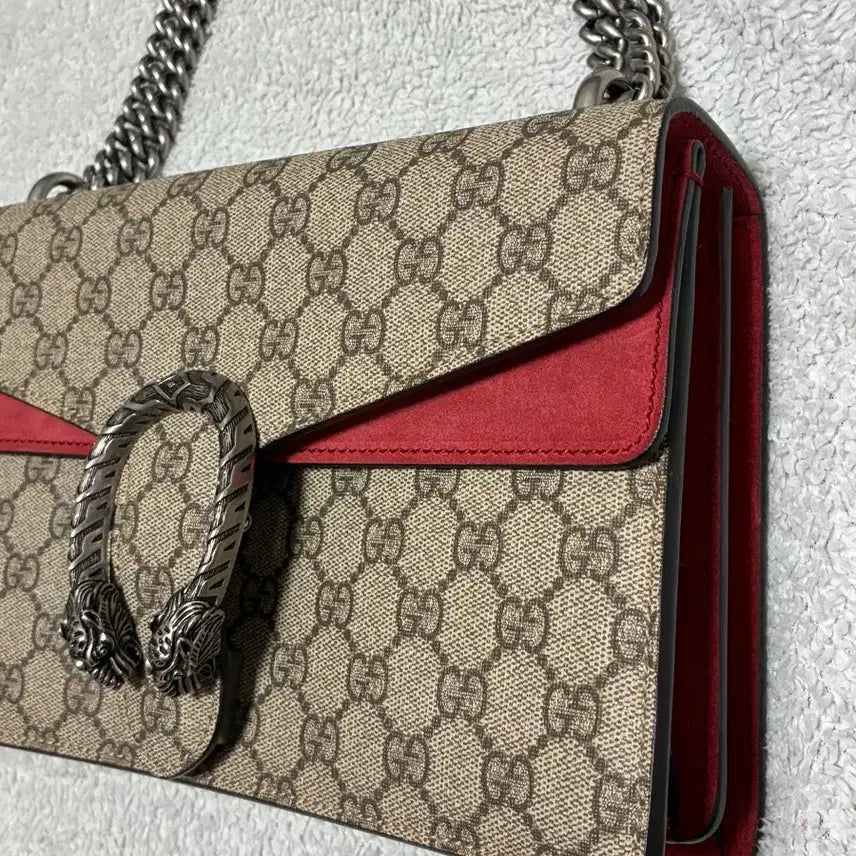 [BUNJANG] Gucci Dionysus Chain Bag Small Red / (정품)구찌 디오니소스 체인백 레드