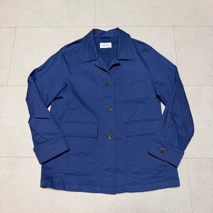 [BUNJANG] KUHO Plus Washed Cotton Jacket Blue Free Size / [구호] 워싱 코튼 자켓