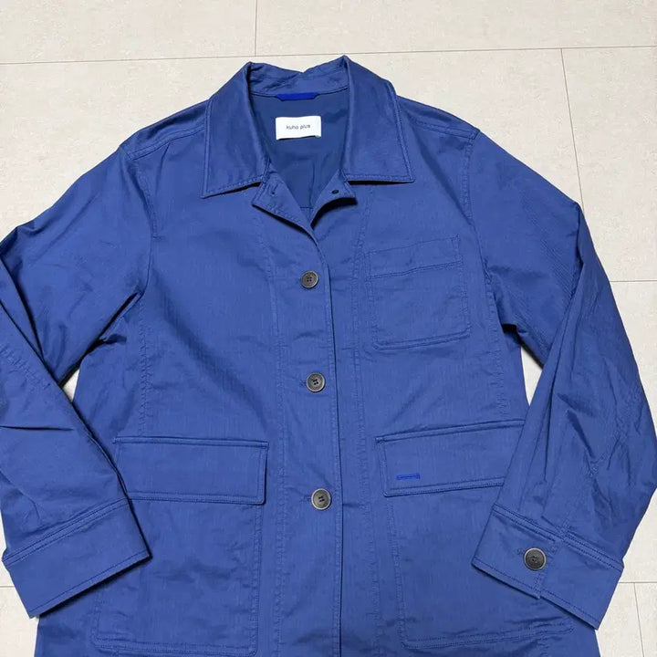 [BUNJANG] KUHO Plus Washed Cotton Jacket Blue Free Size / [구호] 워싱 코튼 자켓
