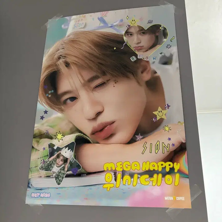 [BUNJANG] NCT WISH Sion Megacoffee Poster / 엔시티위시 시온 메가커피 포스터