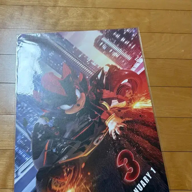 [BUNJANG] Sonic the Hedgehog 3 Shadow Poster / 영화 수퍼소닉3 섀도우 포스터