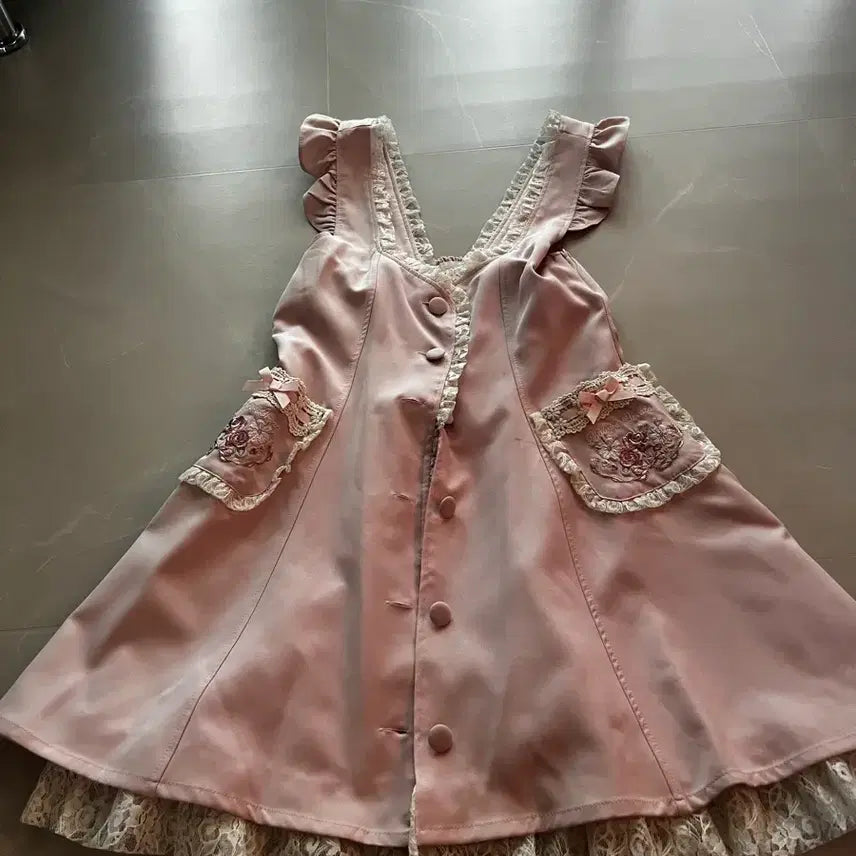 [BUNJANG] Liz Lisa Pink Lolita Dress / 리즈리사 핑크 로리타 원피스