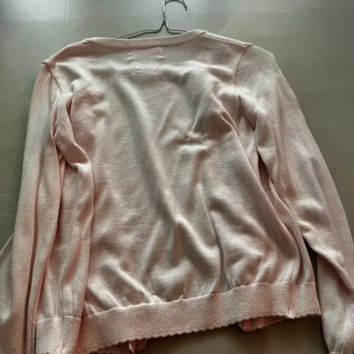 [BUNJANG] Nailperch Pink Ribbon Cardigan / 일본 나일퍼치 핑크 리본 가디건