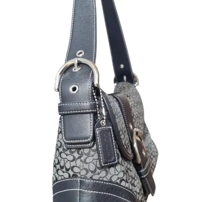 [BUNJANG] Coach Soho Signature Shoulder Bag Vintage / 코치빈티지 소호 시그니처 숄더백 y2k 갸루 히메 - 상태최상!