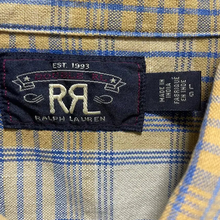 [BUNJANG] RRL Plaid Twill Shirt / RRL 플래드 트윌 셔츠 / L
