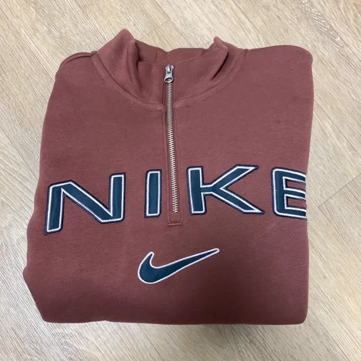 [BUNJANG] Nike NSW Phoenix Brown Quarter Zip Sweatshirt / 나이키 NSW 피닉스 브라운 쿼터집업 스웨트셔츠