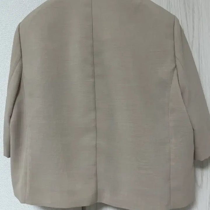 [BUNJANG] ON&amp;ON Beige Short-Sleeve Jacket Set / 온앤온 베이지 반팔 자켓 세트