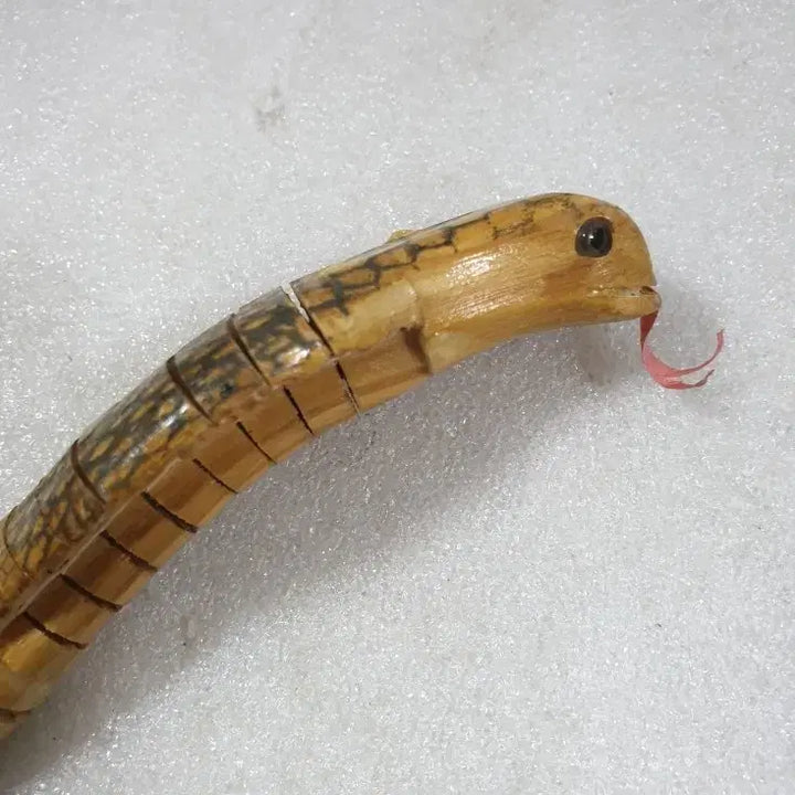 [BUNJANG] Vintage Wooden Cobra Snake Sculpture / 오래된 나무 코브라 뱀 조각 공예품
