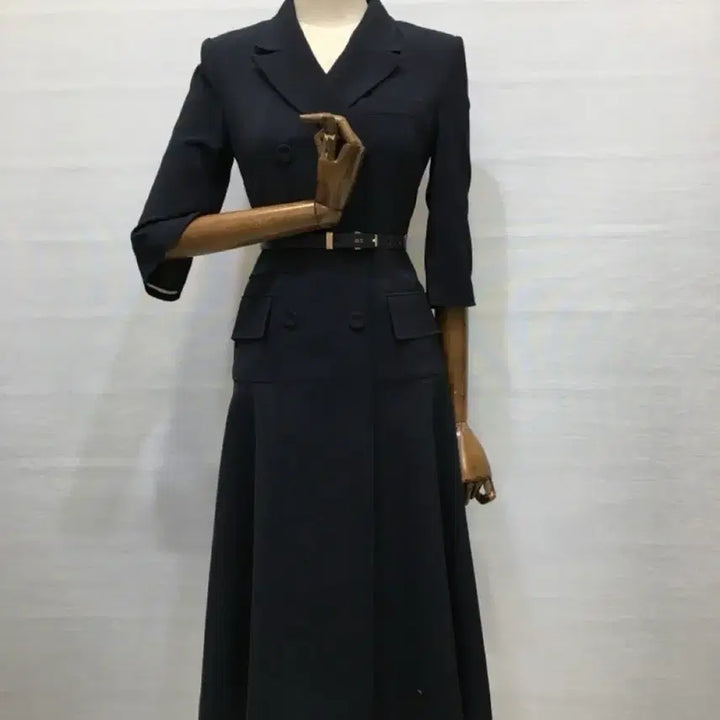 [BUNJANG] MICHAA Dark Navy Flare Dress Size 44 / 미샤 다크 네이비 플레어원피스 44사이즈