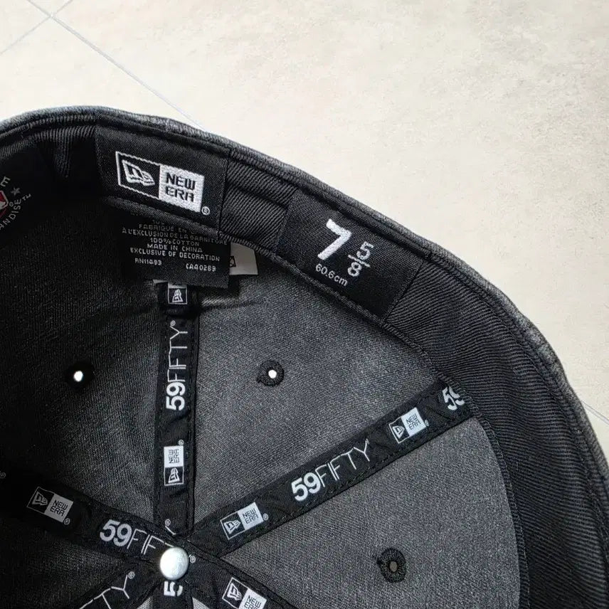 [BUNJANG] New Era 59FIFTY New York Yankees Black Washed Ball Cap 7 5/8 / 뉴에라 59FIFTY NY 양키스 블랙 워싱 볼캡 7 5/8