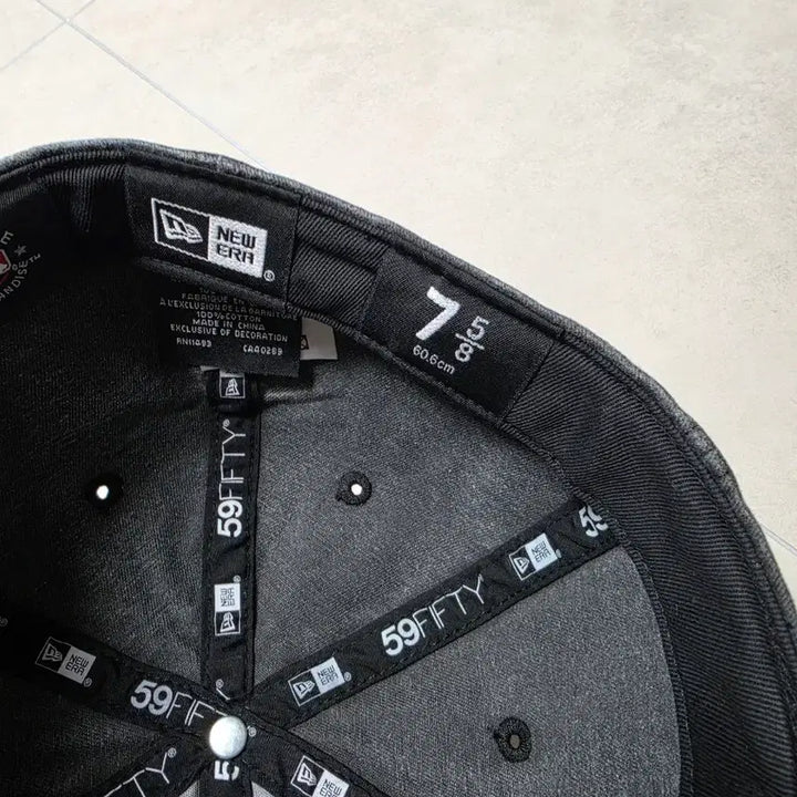 [BUNJANG] New Era 59FIFTY New York Yankees Black Washed Ball Cap 7 5/8 / 뉴에라 59FIFTY NY 양키스 블랙 워싱 볼캡 7 5/8