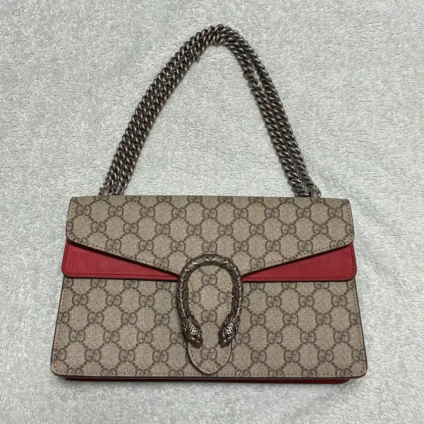[BUNJANG] Gucci Dionysus Chain Bag Small Red / (정품)구찌 디오니서스 체인백 레드