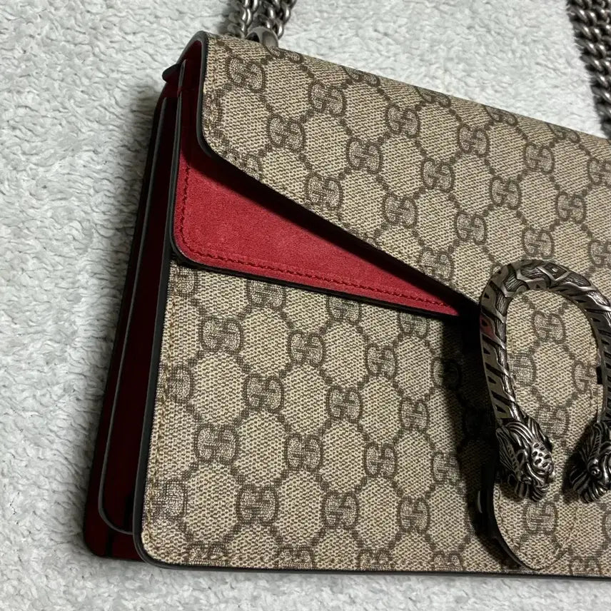 [BUNJANG] Gucci Dionysus Chain Bag Small Red / (정품)구찌 디오니서스 체인백 레드