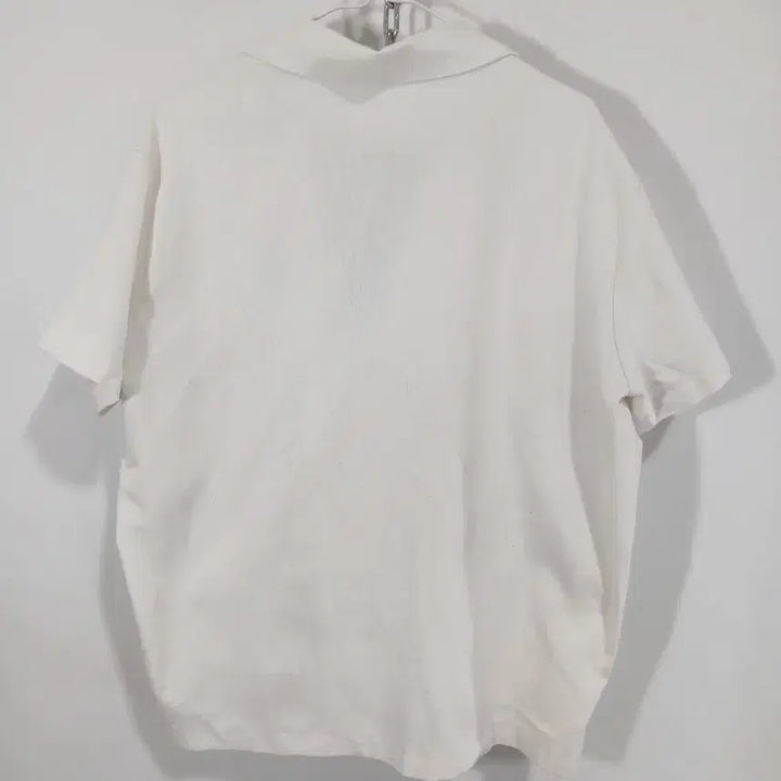 [BUNJANG] White Short-Sleeve Linen Blazer Jacket / 화이트 반팔 블레이저 자켓