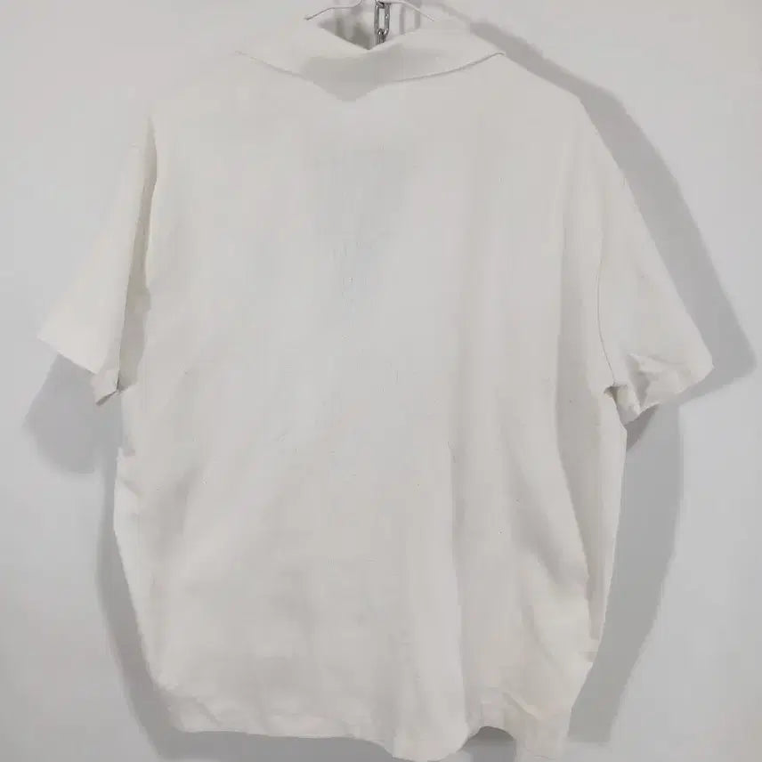[BUNJANG] White Short-Sleeve Linen Blazer Jacket / 화이트 반팔 블레이저 자켓