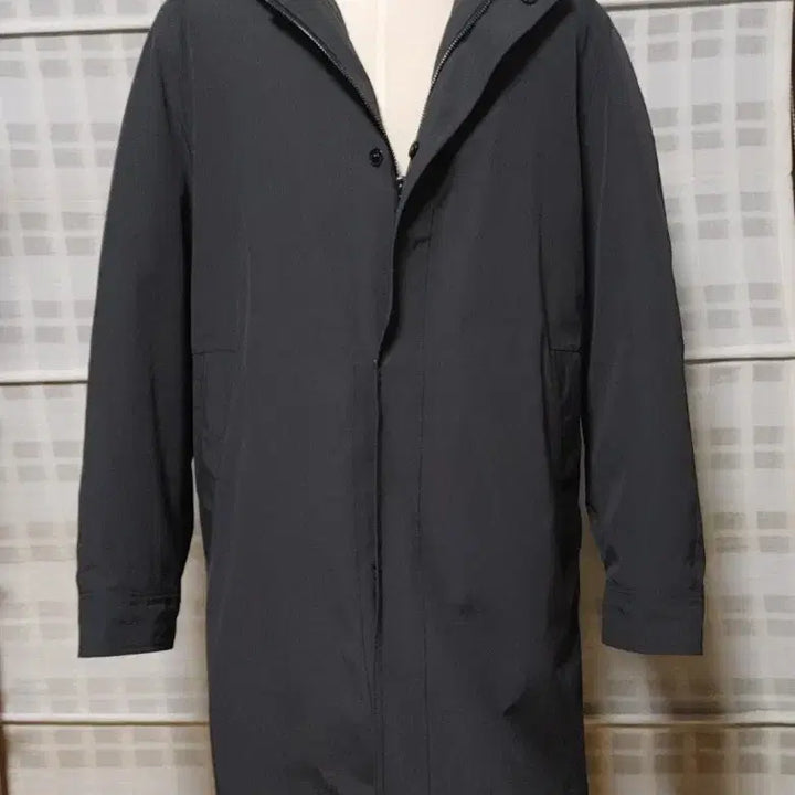 [BUNJANG] Time Homme Detachable Hood Padded Coat (Dark Grey, 105) / (한섬) 타임옴므 후드 패딩 코트 105 / 내피 탈부착