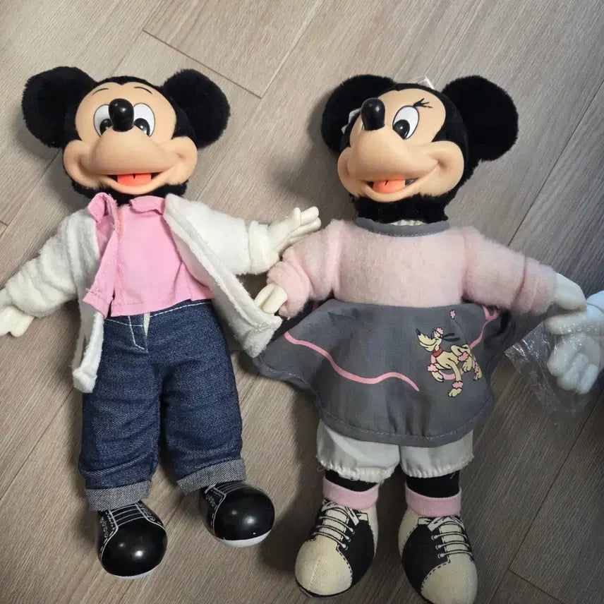[BUNJANG] Vintage Mickey Mouse Set of 3 Dolls / 빈티지 미키마우스 3종 일괄