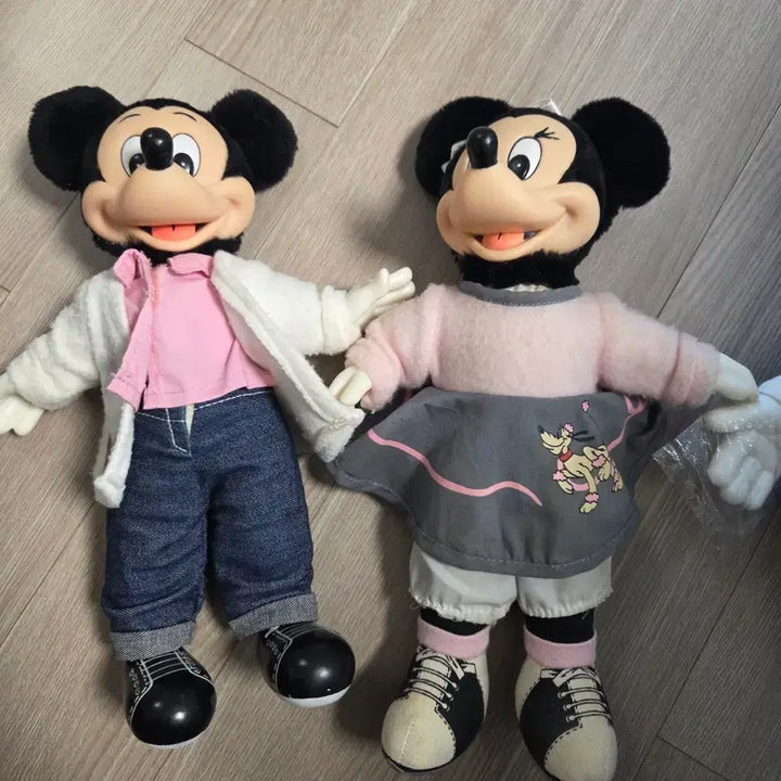 [BUNJANG] Vintage Mickey Mouse Set of 3 Dolls / 빈티지 미키마우스 3종 일괄